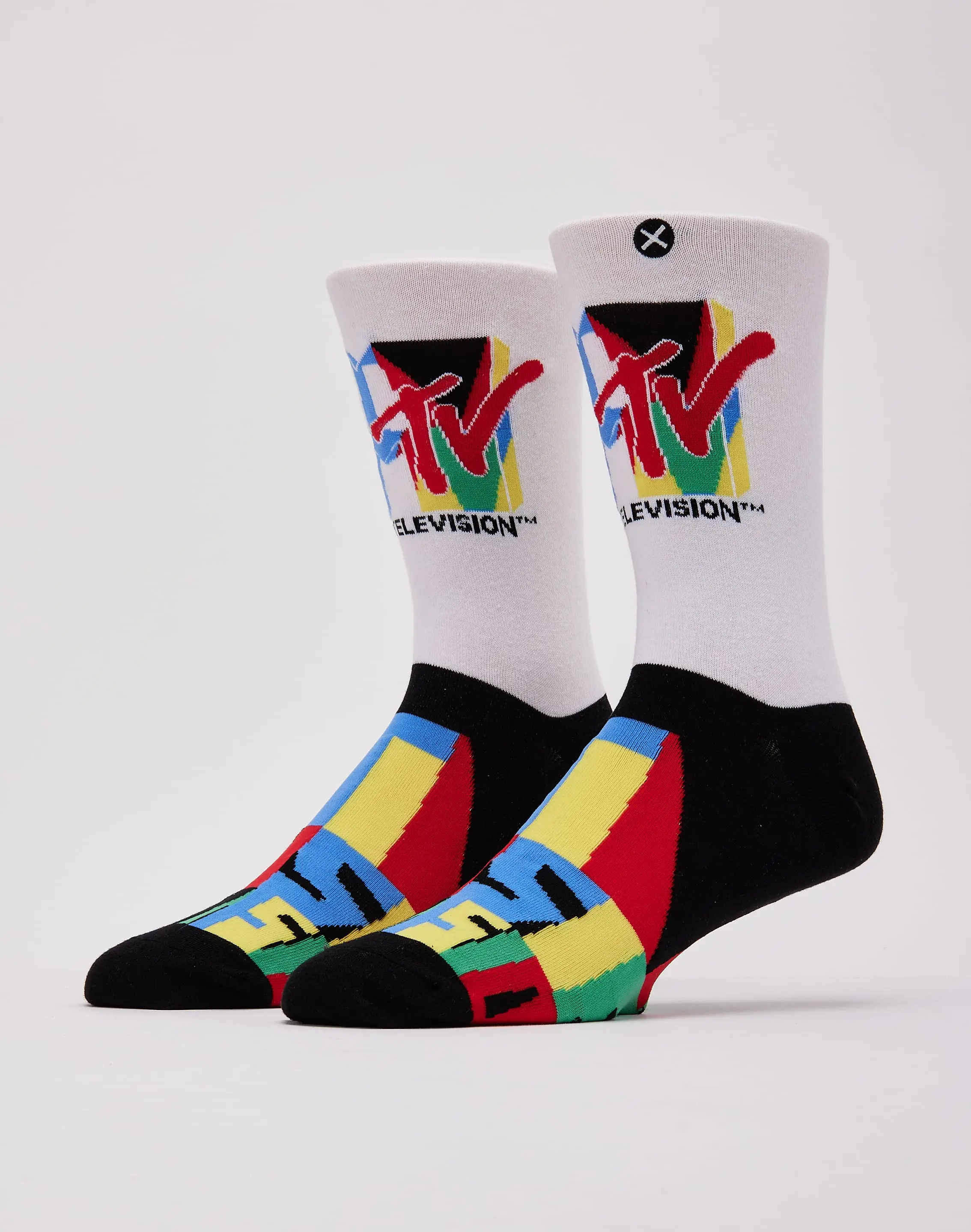 Mens Odd Sox MTV Cutouts Crew Socks