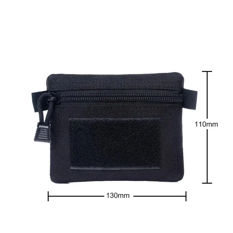Camouflage Modular Storage Pouch, Unisex Outdoors Accessory for Camping, Hiking, Money, Keys & Small Tools, Patterned