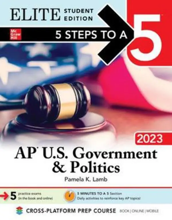 USED-5 Steps to a 5: AP U.S. Government & Politics 2023 Elite Student Edition by Lamb, Pamela (Paperback)