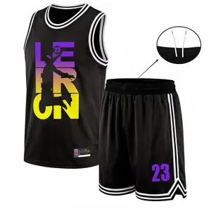 Men's Sports Set: Two-Piece Mesh Basketball Jersey & Shorts Combo — Lightweight, Breathable Athletic Wear