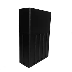1 Pack Premium Compact 5-Pocket / Large-Capacity 10-Slot Storage Organizer, Classic Black ABS Case with Secure Flip-Top Lid, Dustproof & Splash-Resistant for Home & Outdoor Use