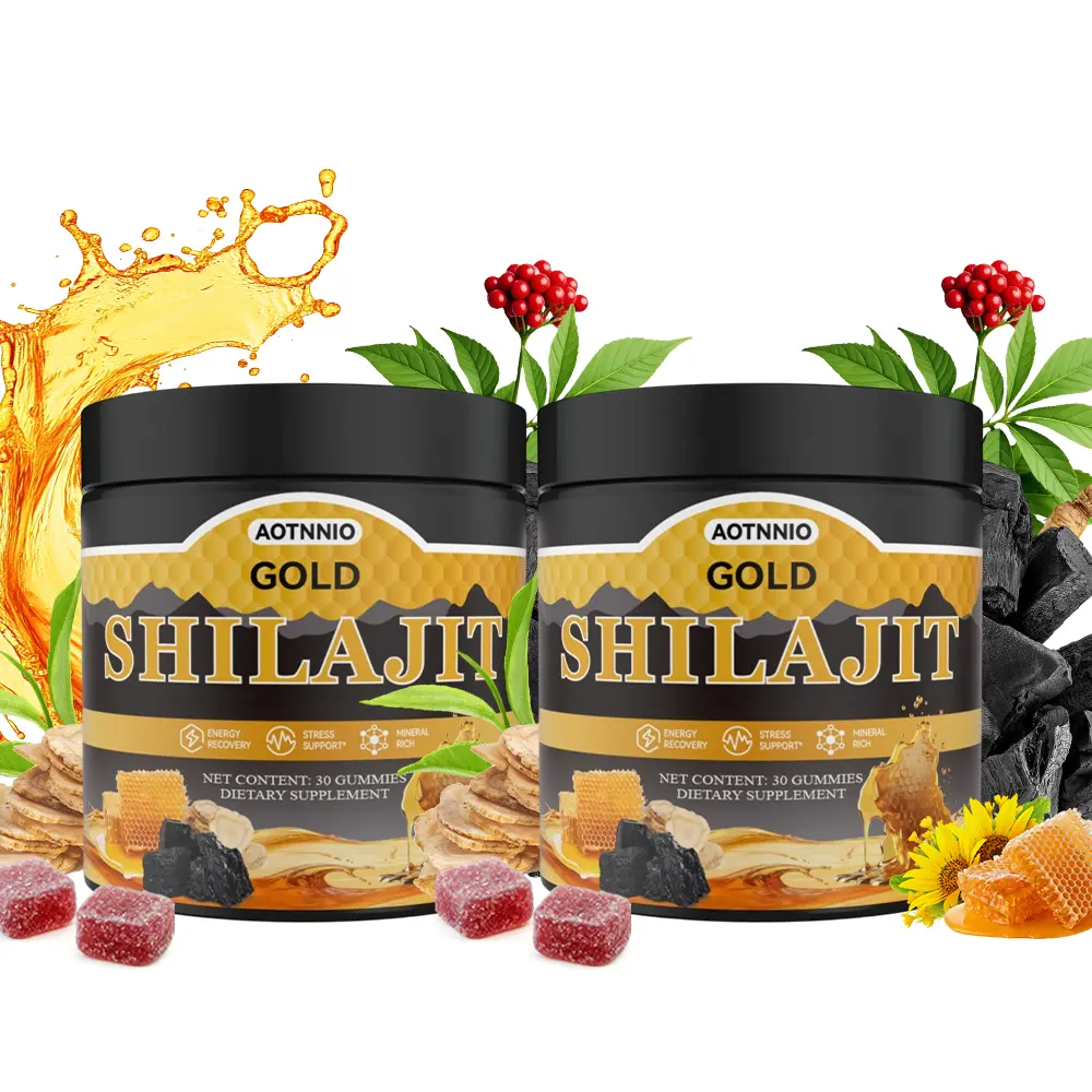 Gold Shilajit Gummies - Organic Manuka Honey for Men | Non-GMO | Natural &Organic | Boost Energy