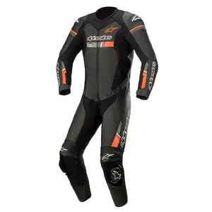 Alpinestars GP Force Chaser Leather Suit 1-Piece Black/Red Fluo