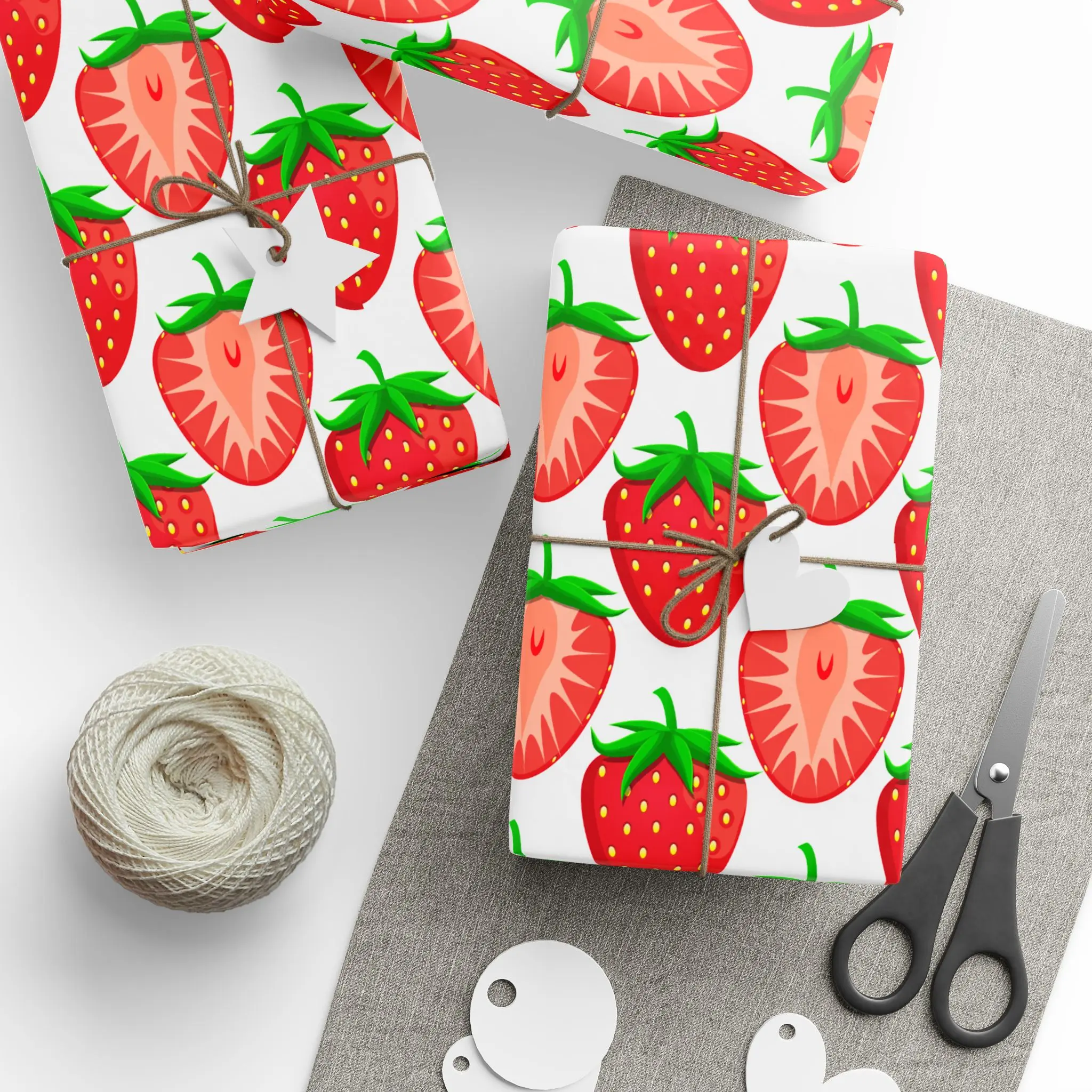 Sweet Strawberry Delight Premium Eco-Friendly Decorative Gift Wrapping Paper