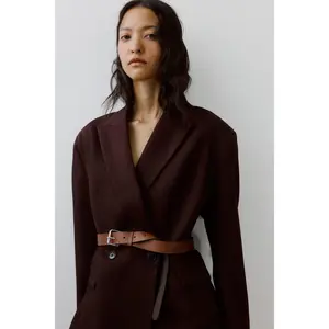 H&M Belted double-breasted blazer H&M Belted double-breasted blazer