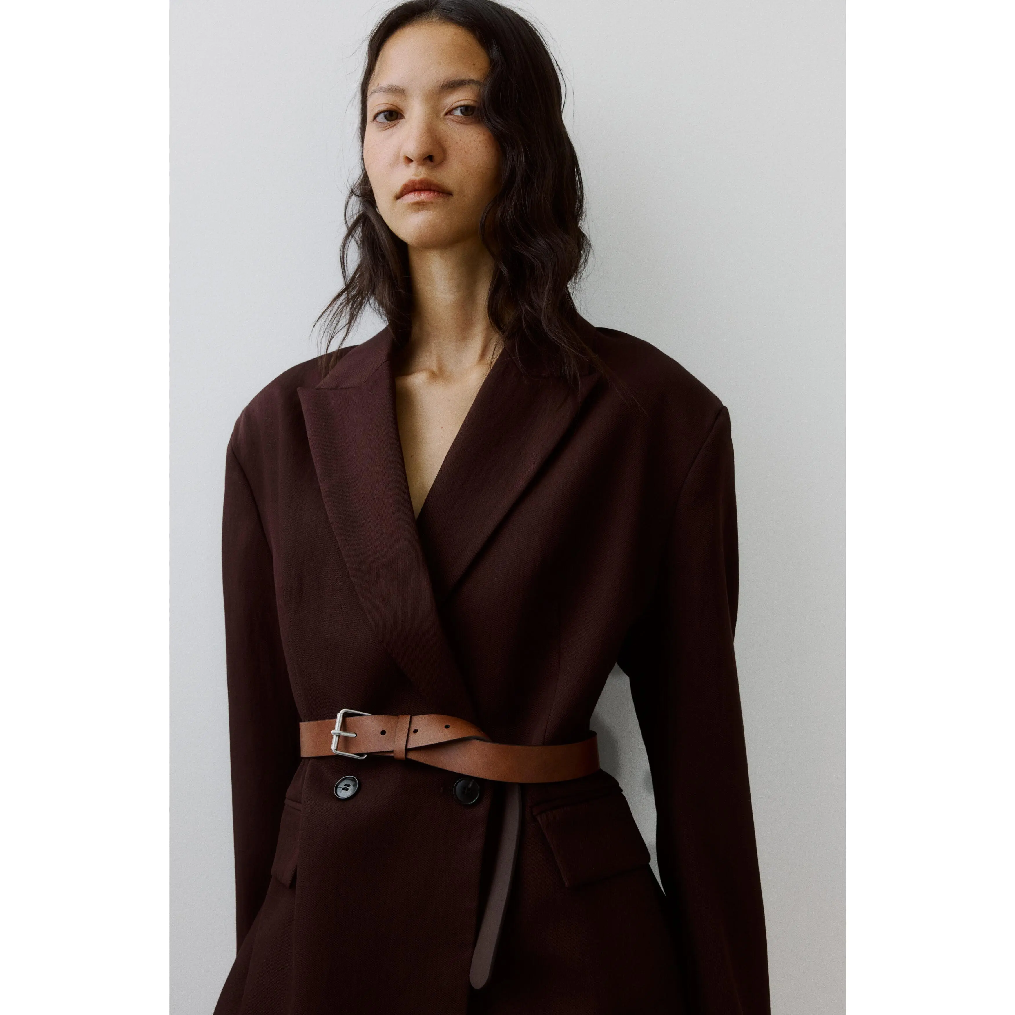 H&M Belted double-breasted blazer H&M Belted double-breasted blazer