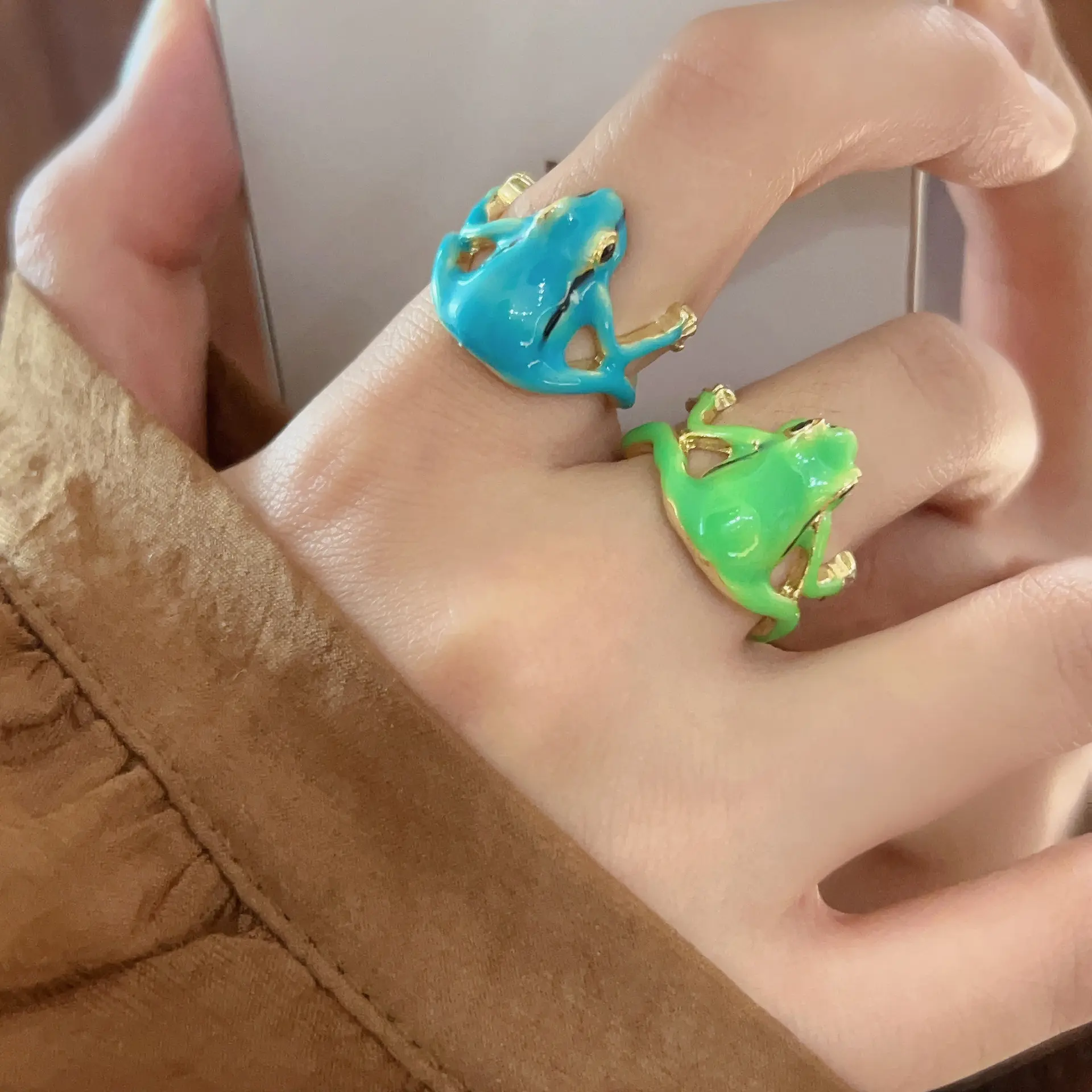 Lucky Leap Frog Ring - A Magical Token of Energy and Good Fortune for Couples and Friendship