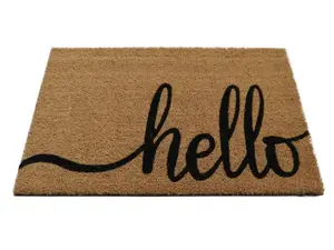 stays Coir Hello Doormat 18"x30"