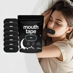Sleep Mouth Tape, 30pcs/30pcs*2 Breathable Mouth Tape, Comfortable Sleeping Tape, Black Healthcare Body Care Product, Gift, Gifts for Men, Mouth Tape for Sleep, Skincare,leeping Aid Tool, Skin Care Products, Sleep Aid Products, Snoring Relief Sticker