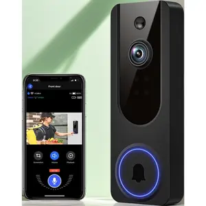 Wireless 1080P WiFi Video Doorbell, Battery Powered with AI Motion & Human Detection, 2-Way Talk, Night Vision, Cloud/SD Storage, 2.4G WiFi – Indoor/Outdoor