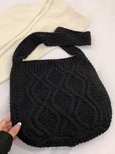 Women's Shoulder Handbags Fairy Grunge Crochet Tote Bag Aesthetic Crossbody Bag Purse Accessories