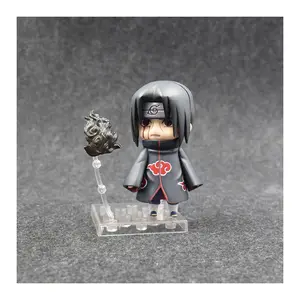 10CM Anime Naruto Uchiha Itachi kawaii Q Version kawaii Joint replaceable Action Figures PVC Model Desk Decor Toy Gifts