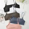 Women's High Elastic Breathable Plain Sporty Bra Set, Comfortable All-Season Casual Underwear, 5-Piece Pack, Wireless Design, Yoga Sports Bra, Sporty Breathable Bras