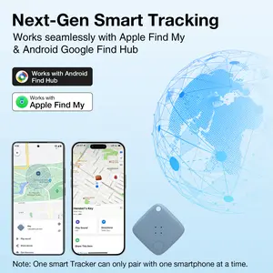 OTIC Smart Tag (iOS & Android), Universal Bluetooth Item Tracker, Works with Apple Find My & Google Find My, Key Finder for Wallet, Luggage, Backpack, Keys, Pets