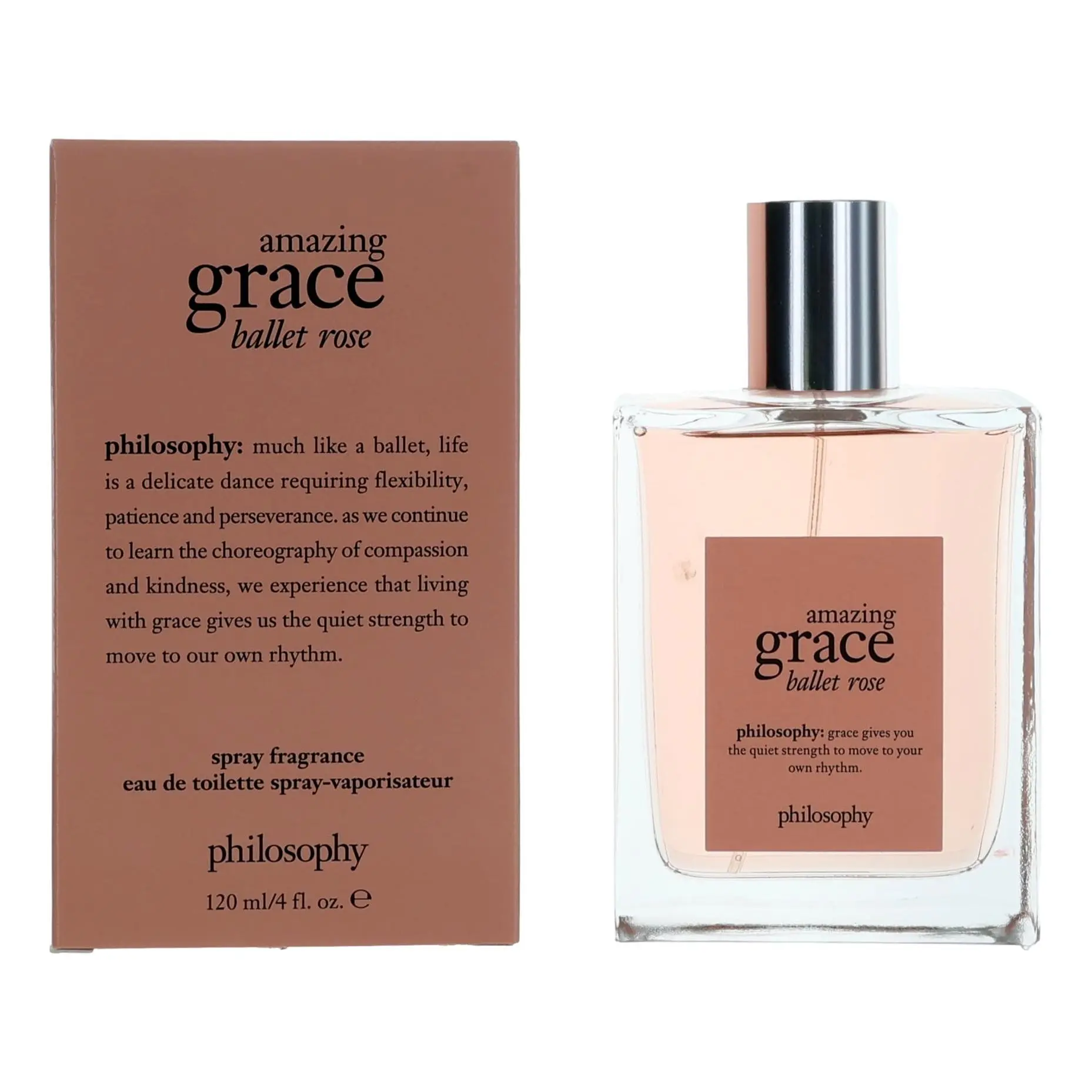 Philosophy Amazing Grace Ballet Rose Women's Floral-Fruity-Musk EDT Spray, 4 oz