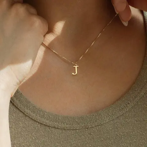 Women's Initial A-Z Necklace, Alphabet Pendant Necklace, Stainless Steel Pendant Jewelry Gift, Personalized Elegant Accessory for Her, Perfect for All Occasions