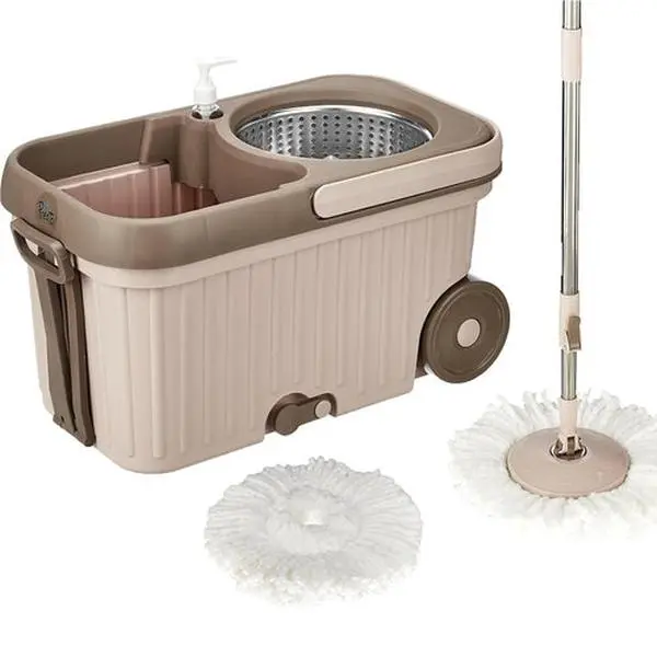 Elite Spin Mop with Steel Wringer & Refills Elite Spin Mop with Steel Wringer & Refills