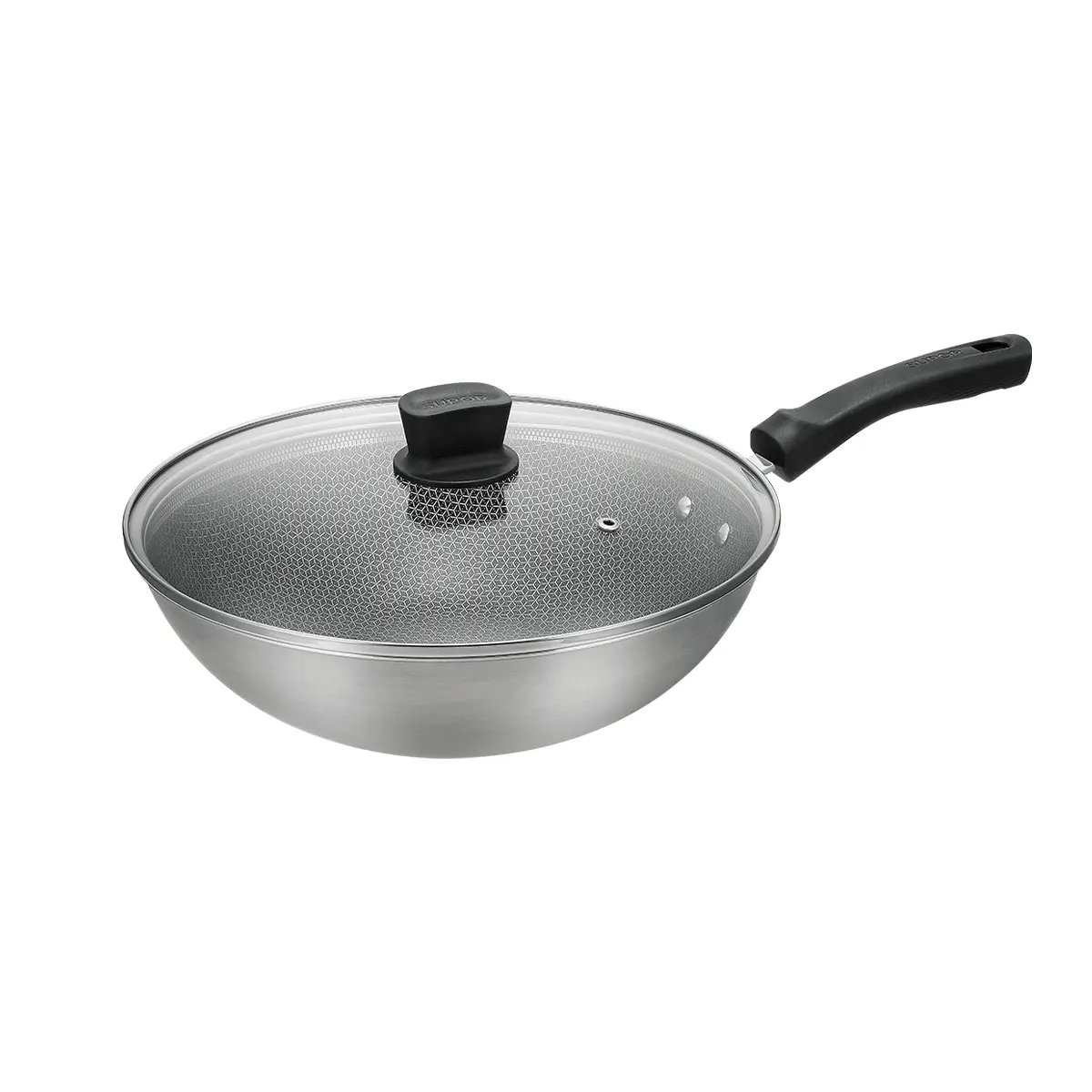 SUPOR 32cm Wok Pan, Non-stick Stainless Steel Stir Fry Pan for Home Kitchen Cooking, CC32JA19 SUPOR 32cm Wok Pan, Non-stick Stainless Steel Stir Fry Pan for Home Kitchen Cooking, CC32JA19