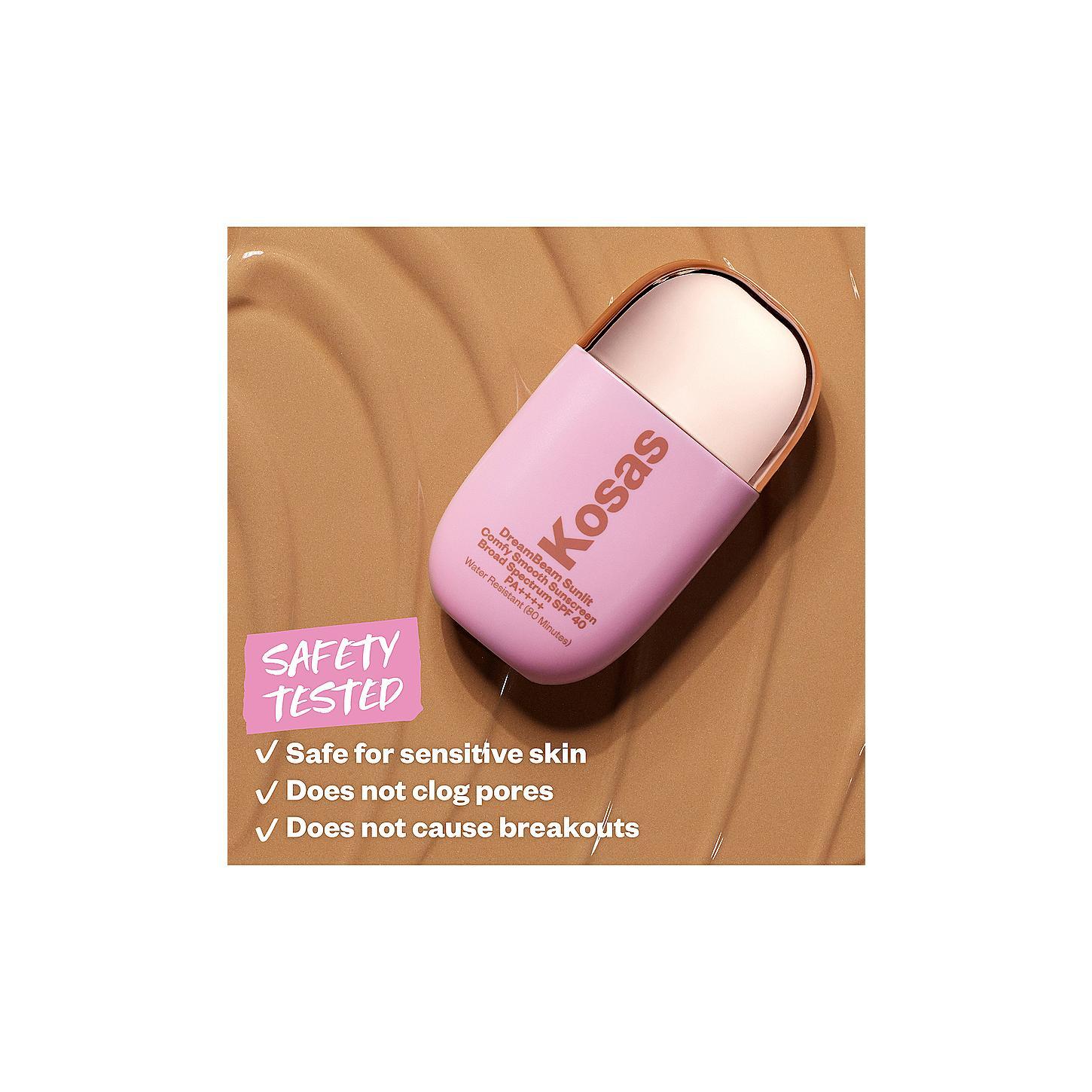 Kosas Dreambeam Comfy Smooth Sunscreen Broad Spectrum SPF 40 in Sunlit