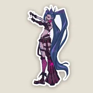 Jinx Sticker Pack League of Legends Gaming Stickers