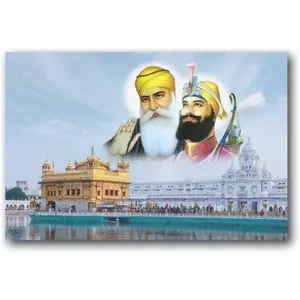 Guru Nanak Dev Ji Poster Guru Gobind Singh Canvas Art Poster and Wall Art Picture Print Modern Family Bedroom Decor Posters 08x12inch(20x30cm)