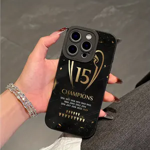 Phone case: Champion Madrid Phone Case, Compatible with iPhone 17 Air 16 15 14 13 12 11 Pro Max Plus , Made of Soft TPU Back Shell, Shockproof.