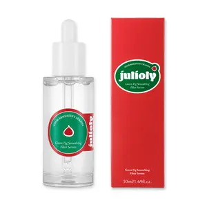 Julioly Green Fig Smoothing Filter Serum 50ml - Hyaluronic Acid Moisture for Comfort and Skin Repair - Facial Moisturizing Skin Care Oil