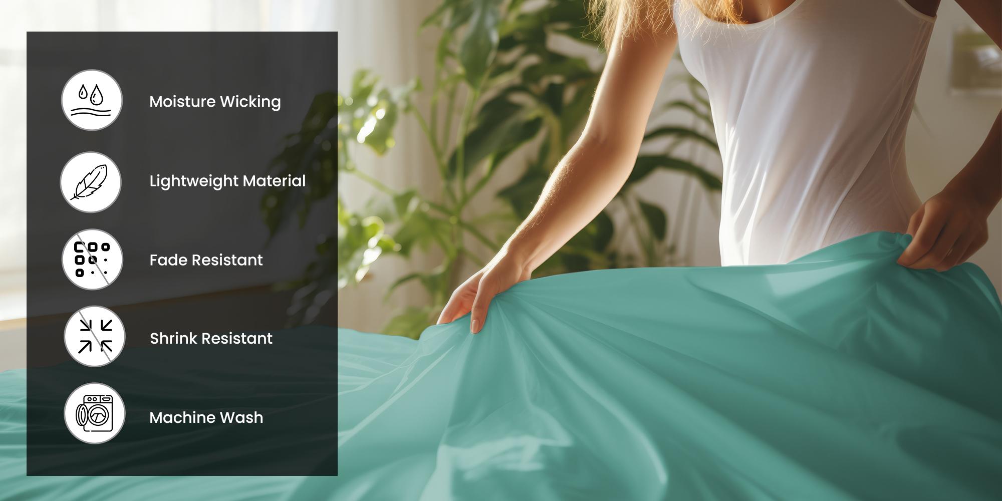 Hannah Bedding 4-Pc Solid Bed Sheet Set – Brushed Microfiber Luxury Bedding,16" Deep Pocket Fitted Sheets & Embroidered Pillowcases, Fade & Wrinkle Resistant, All-Season Soft & Cozy Sheets – Premium Quality Bedding Set