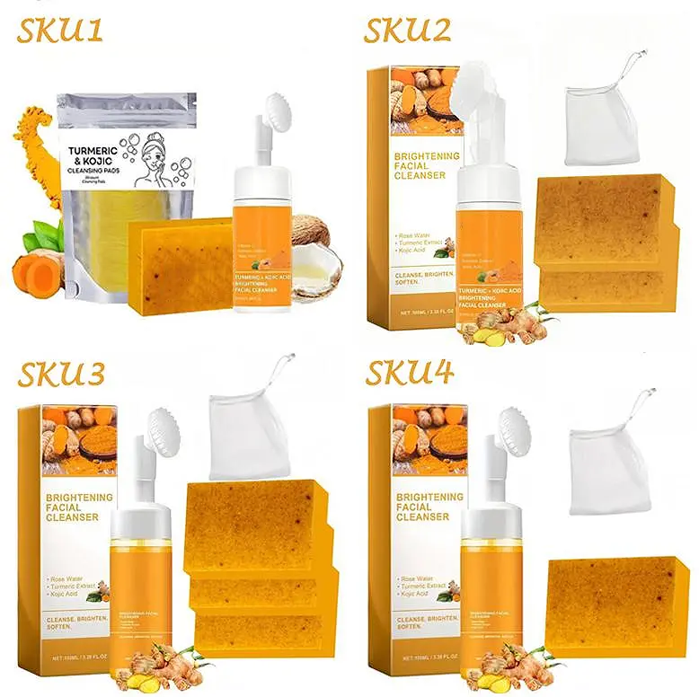 TURMERICKOJIC Turmeric Soap,Deep cleansingSoap,Moisturizing Soap For Body,Body wash & Soap For Women& Men jabon curcuma Body CareComfort Skin Care summervibes