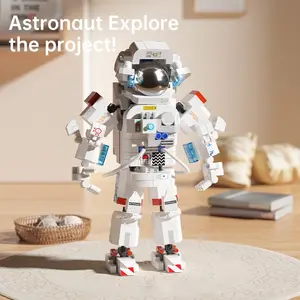 Astronaut Building Block Set, Creative Construction Toy, Abs Plastic, Teen Stem Education Gift, Birthday or Holiday Present, Space Toy