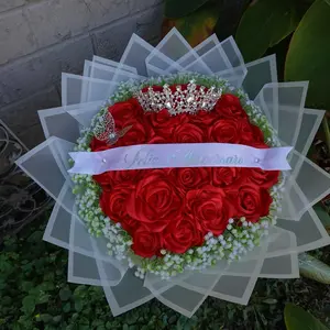 Baby Breath Luxurious Eternal Rose Boqueut Decoration Bouquet Elegant Flower Design