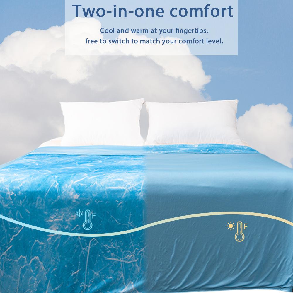 Cooling Blankets for Those Who Sleep Hot - Soft Double-Sided Blanket for Your Bed, Couch, Or Sofa, Designed to Keep You Comfortable During Night Sweats