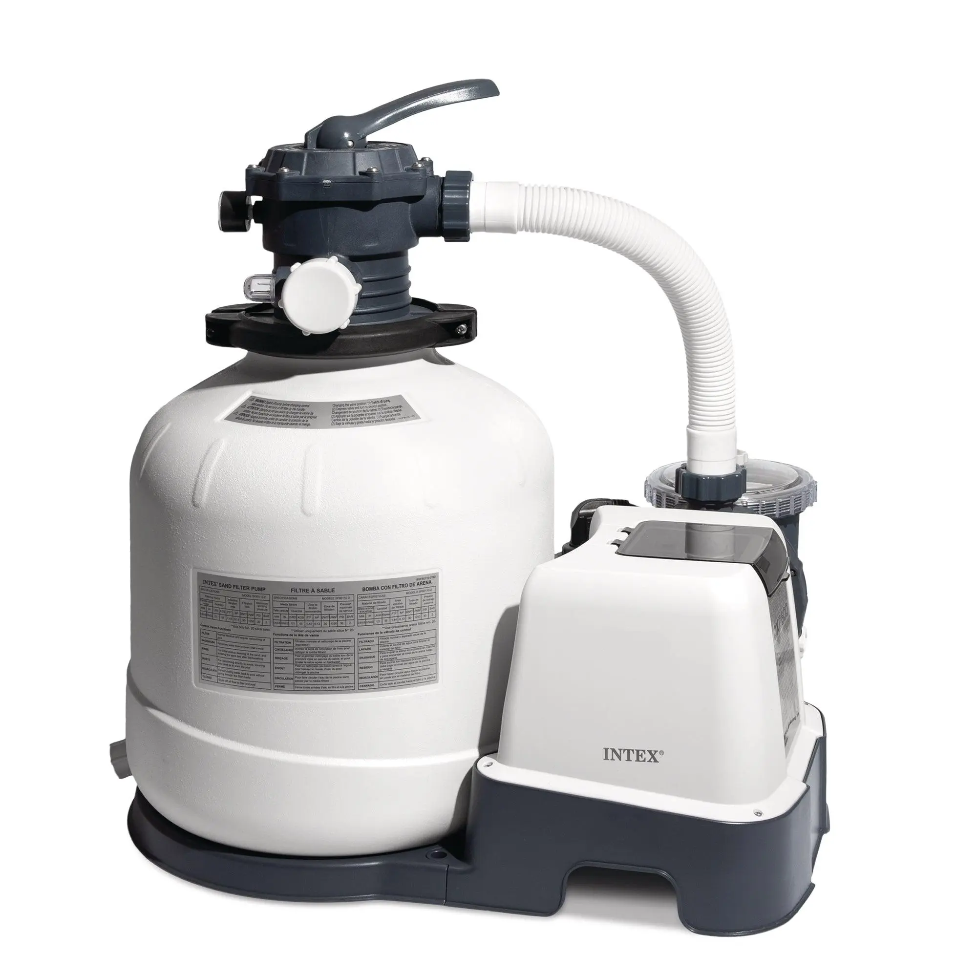 Intex 2,650 GPH 16" Krystal Clear Saltwater System and Sand Filter Pump Intex 2,650 GPH 16" Krystal Clear Saltwater System and Sand Filter Pump