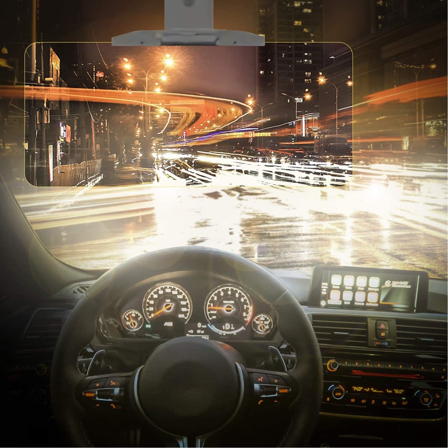 2 in 1 Universal Day and Night Anti-Glare Visor Extender, Sun Visor Blocker, Night Vision Anti-Dazzle Windshield Driving Visor