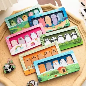 150pcs/set Pet Theme Sticky Notes Page Flags Index Tabs Sticky Label Sticker Set for 6 Style Designs Office School Gift Idea Supplies