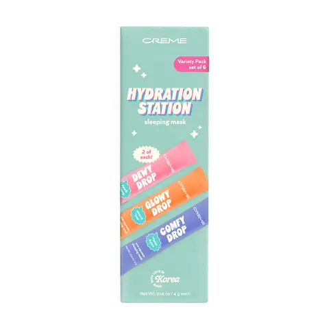 The Crème Shop One Squeeze Sleeping Mask Variety Pack - Hydrating Face Masks,  Moisturizing