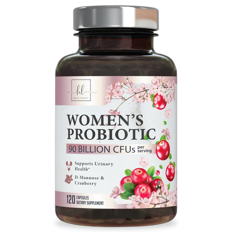 Probiotics for Women Digestive Health Support - 90 Billion CFU Women's Probiotic, 16 Strains, Cranberry, Vaginal Probiotic with Prebiotics, PH, Immune, Urinary, & Feminine Health Support, 120 Capsules