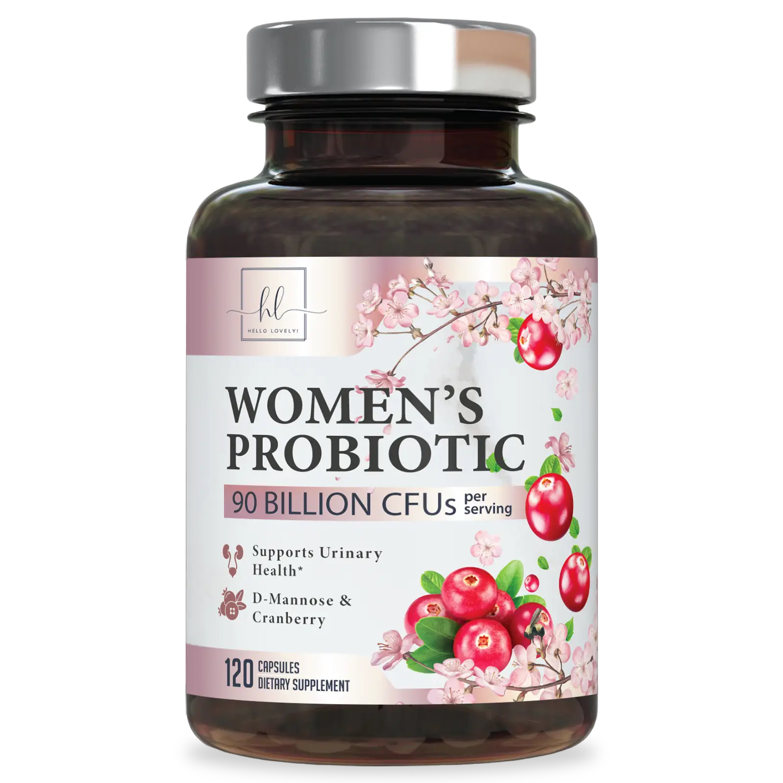 Probiotics for Women Pills with Cranberry - 16 Premium Strains for Vaginal PH Balance, Digestive Health, Immune Support - 90 Billion CFU, Women's Prob