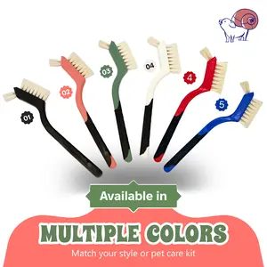 Turtle Cleaning Brush Remove Aquatic Mud, Dirt, & Contaminants from Tortoises Shells & Promoting Shell Health - Goat Hair Bristle Brush with Grip Rubber Handle - Black by Snout and Shell