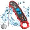 1PC Digital Meat Thermometer - Instant Read, Waterproof, Backlit Kitchen Thermometer with High Accuracy, ABS Build, Indoor Grilling, Deep Fry Use, Gift Box Included for Home Cooks