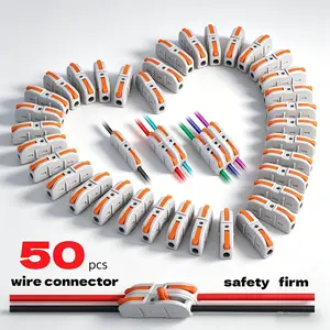 Single-Wire Interface Connector, LowWeekly DealsVoltage Wire Connector with Locking Buckle, FastConnect Plugs Led Light Strip Connectors, LeadStrip Automotive Wiring Electricity PowerDistribution Secure,DIY Modular Design for EasyAssembly by Hobbyists