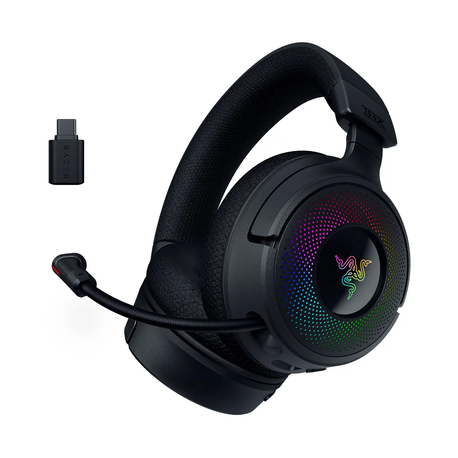 Razer Kraken V4 - Wireless Gaming Headset with THX Spatial Audio and Chroma RGB, Immersive Gaming Headphones for PC Razer Kraken V4 - Wireless Gaming Headset with THX Spatial Audio and Chroma RGB, Immersive Gaming Headphones for PC