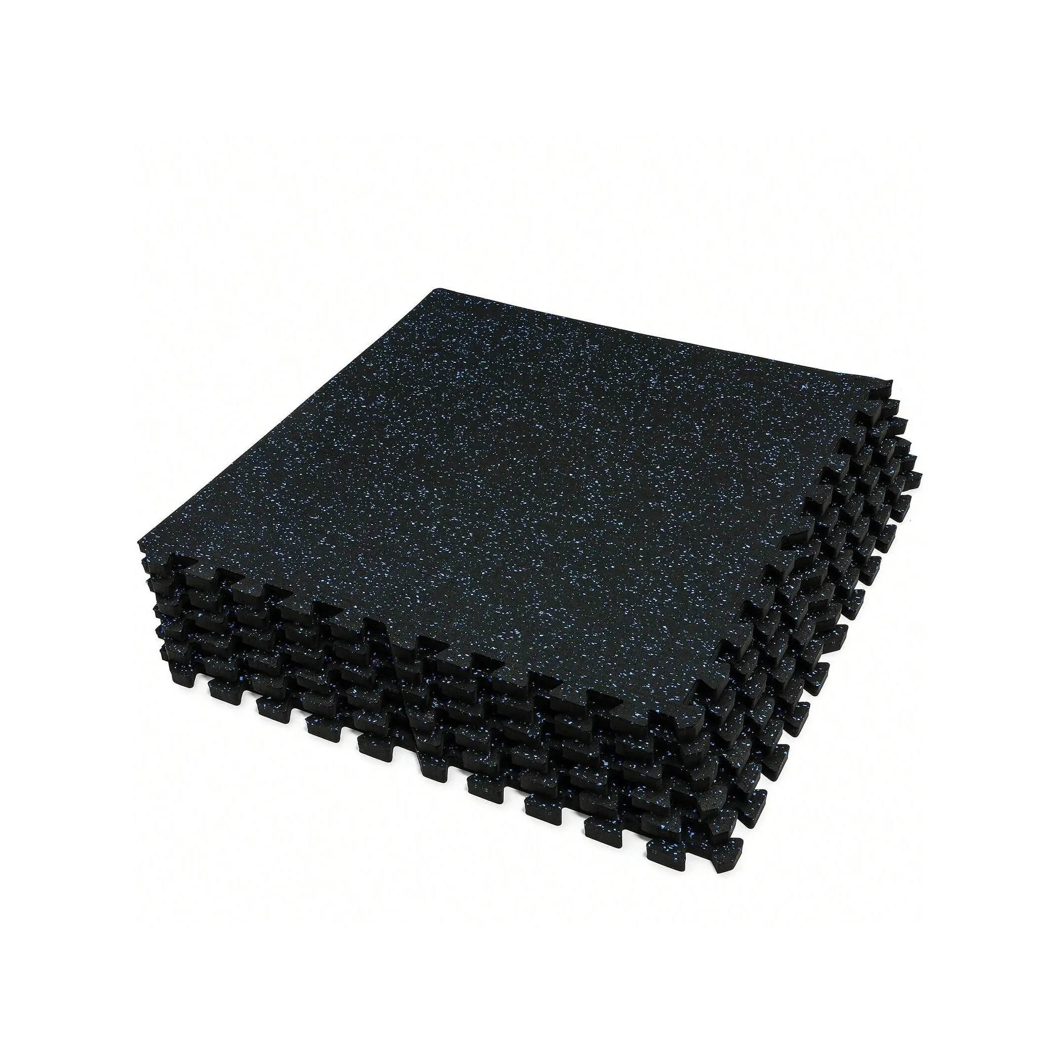 Hot selling styles  SUPERJARE 0.56 Inch Thick Exercise Equipment 6 EVA Foam Mats with Top Interlocking Rubber Floor Tiles for Home Gym and Fiess Room x 24 in Strength training