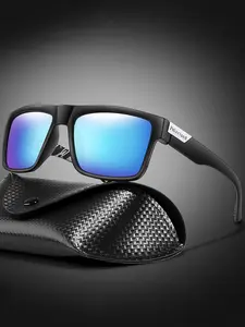 Fashion Polarized Sunglasses Classic Square Frame with Polarized Lenses, Includes Glasses Case & Gift Packaging for Outdoor Sports, Driving, Fishing, Cycling, Travel & Vacation