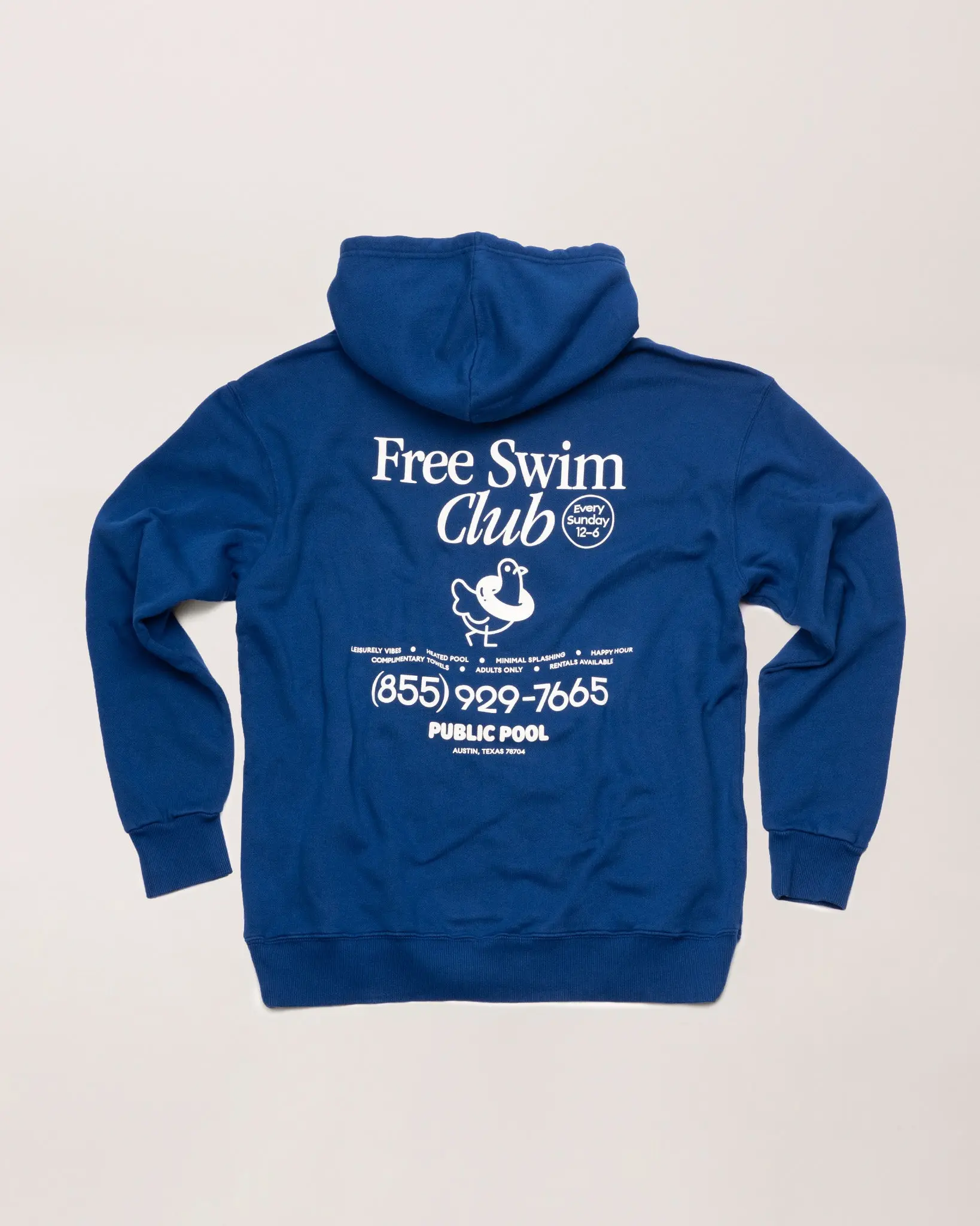 Swim Club Hoodie — Cobalt