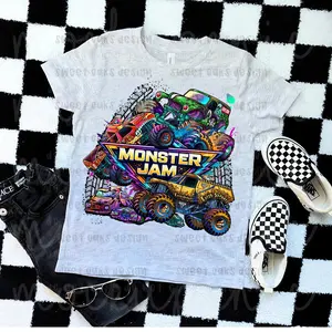 Youth and Adult Monster Jam Truck T-Shirt Earth Shaker Grave Digger Monster Truck Show Graphic Tee Monster Truck Event Fan Gift, Racing Events, Monster Jam shirt, Monster Truck shirt, Monster Truck Fan Gift, Youth clothing, summer outfit