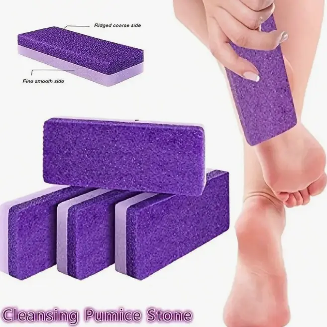 Professional Foot Pedicure Pumice Stone For Removing Foot Calluses And Dead Skin Scrubber, Double-Sided Usable, An Ideal Tool For Home Foot Care, Hand And Foot Care Tools