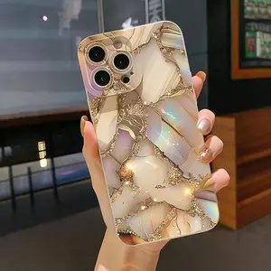 Marble Pattern Phone Case, Anti-drop Cellphone Protective Case, Total Protective Shockproof Mobile Phone Cover for iPhone, Casing