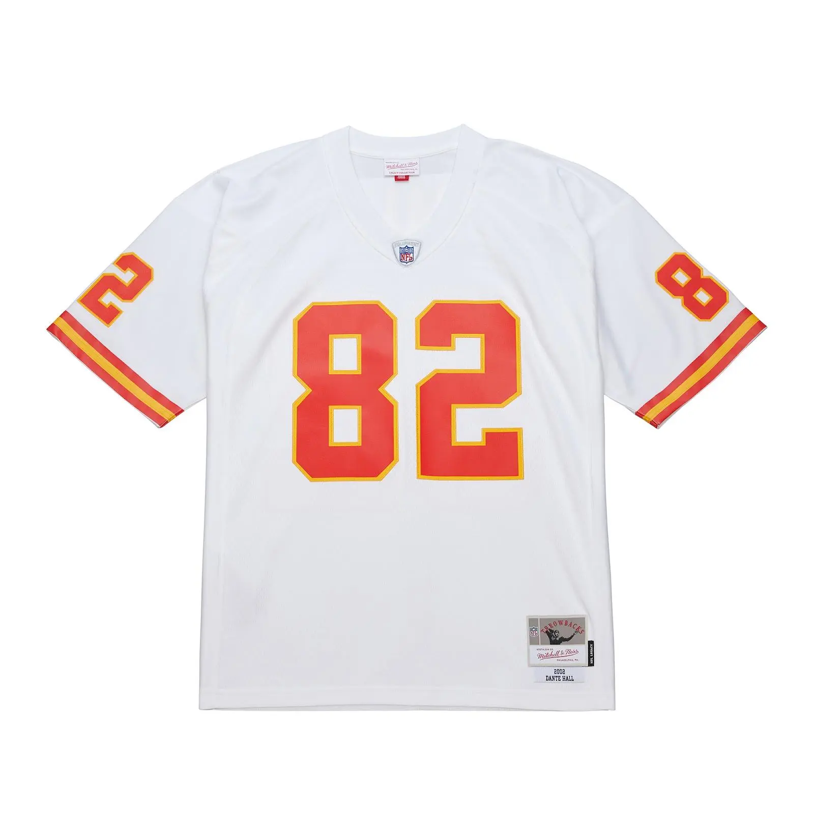 Dante Hall Kansas City Chiefs White 2002 Legacy Jersey NFL Throwback Mitchell & Ness