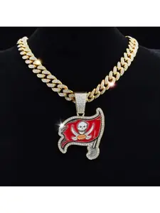 New Tampa Bay Pirates Pendant with Cuban Chain Bold Street Dance Trend Unique Fashion Accessory